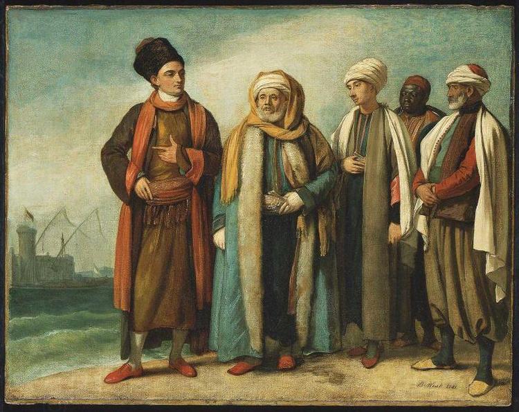 Benjamin West The Ambassador from Tunis with His Attendants as He Appeared in England in 1781